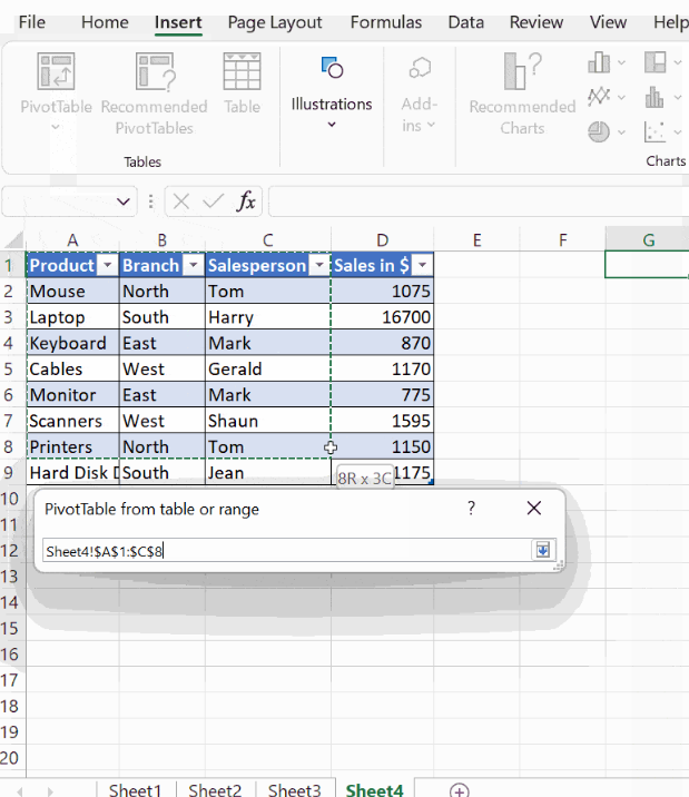 Creating Pivot Tables in Excel