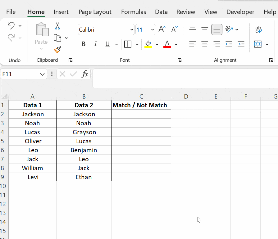 How To Compare Two Columns In Excel - Easy Guide 