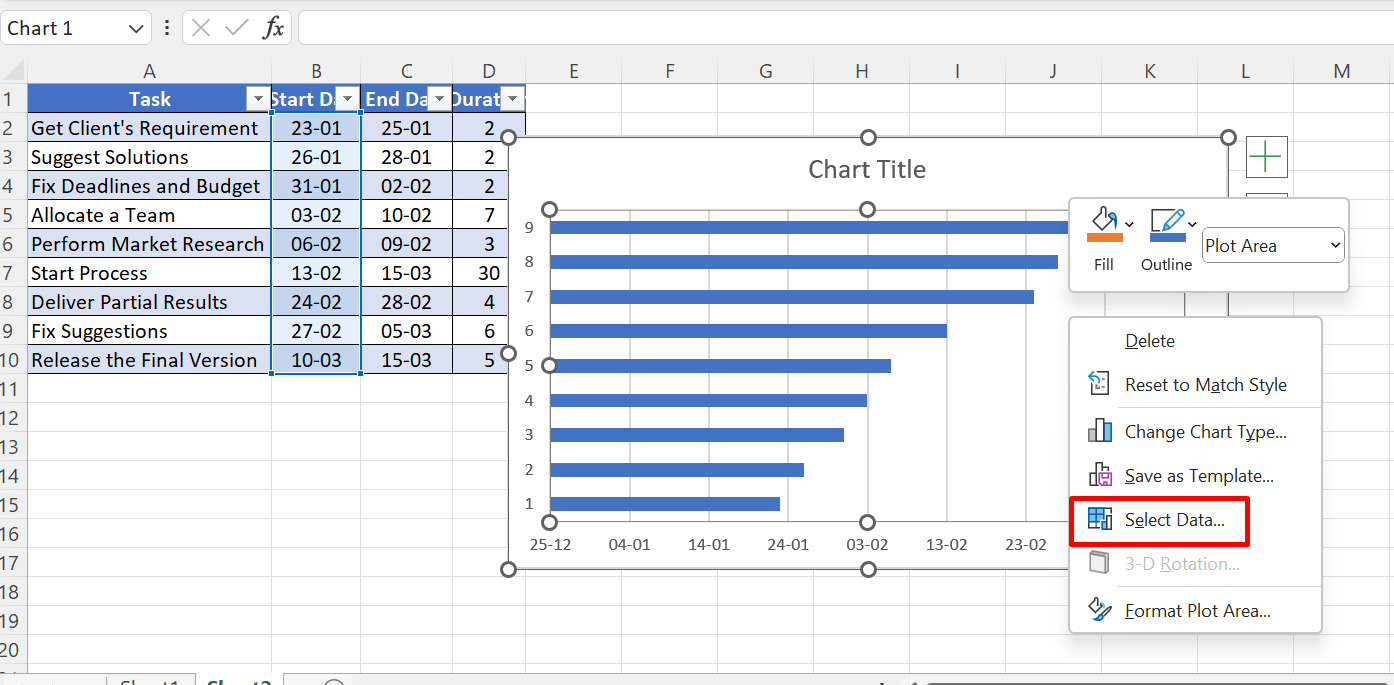 Step-by-Step Guide to Creating a Gantt Chart in Excel | AOLCC